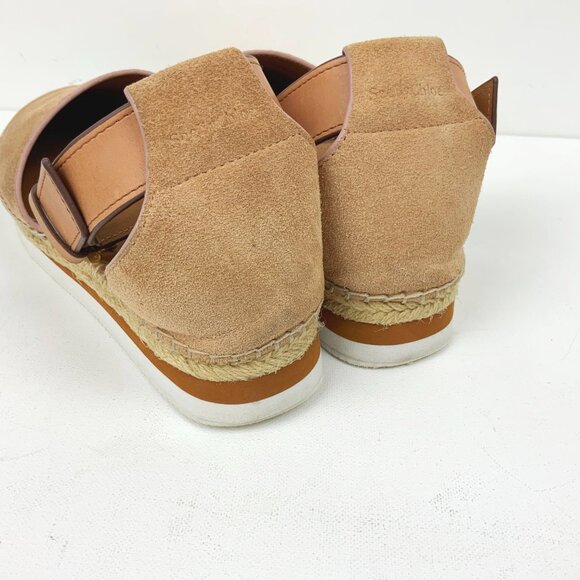 See By Chloe Tan Glyn Espadrilles Sandals Size 8 - Picture 8 of 16
